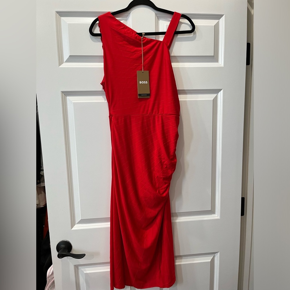 BOSS Eperla Ruched Dress - Picture 3 of 4